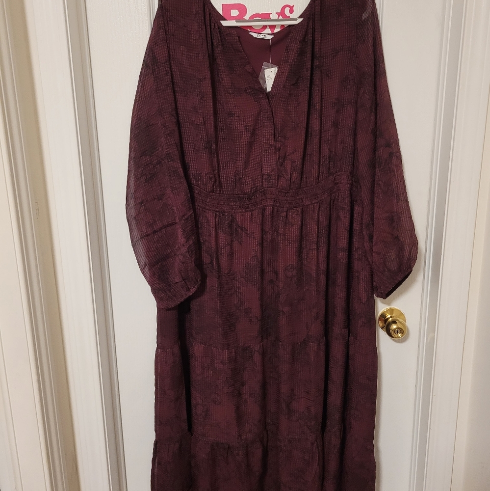 (3X)  NWT  Midi Dress